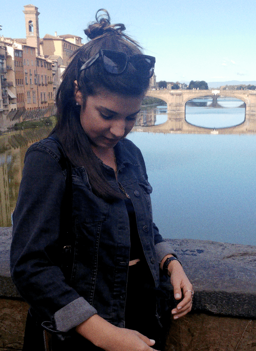 Mor Ohana Lavie beside the river in Florence